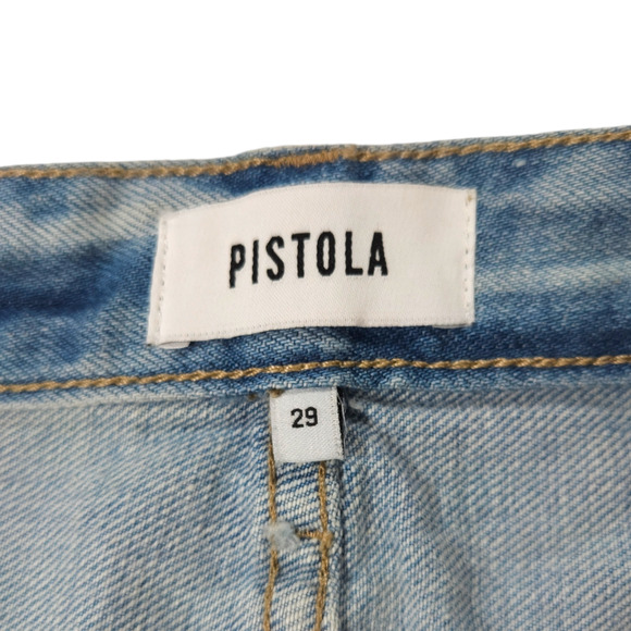 NWT Pistola Cassie Super High Waist Button Fly Straight Leg Jeans Sz. 29x31 - Picture 7 of 14